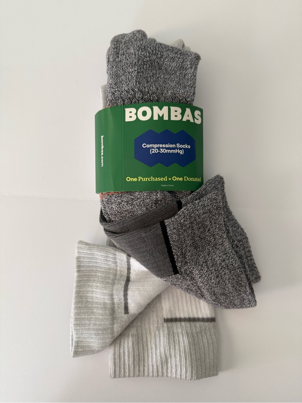 Bombas 2 pair compression socks
